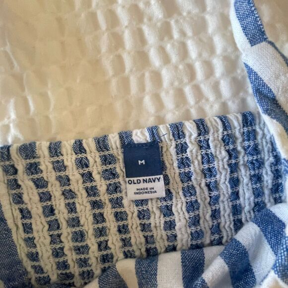 Old Navy Women's Fit & Flare Spring Summer Linen Blend Mini Dress Size M - Picture 7 of 10